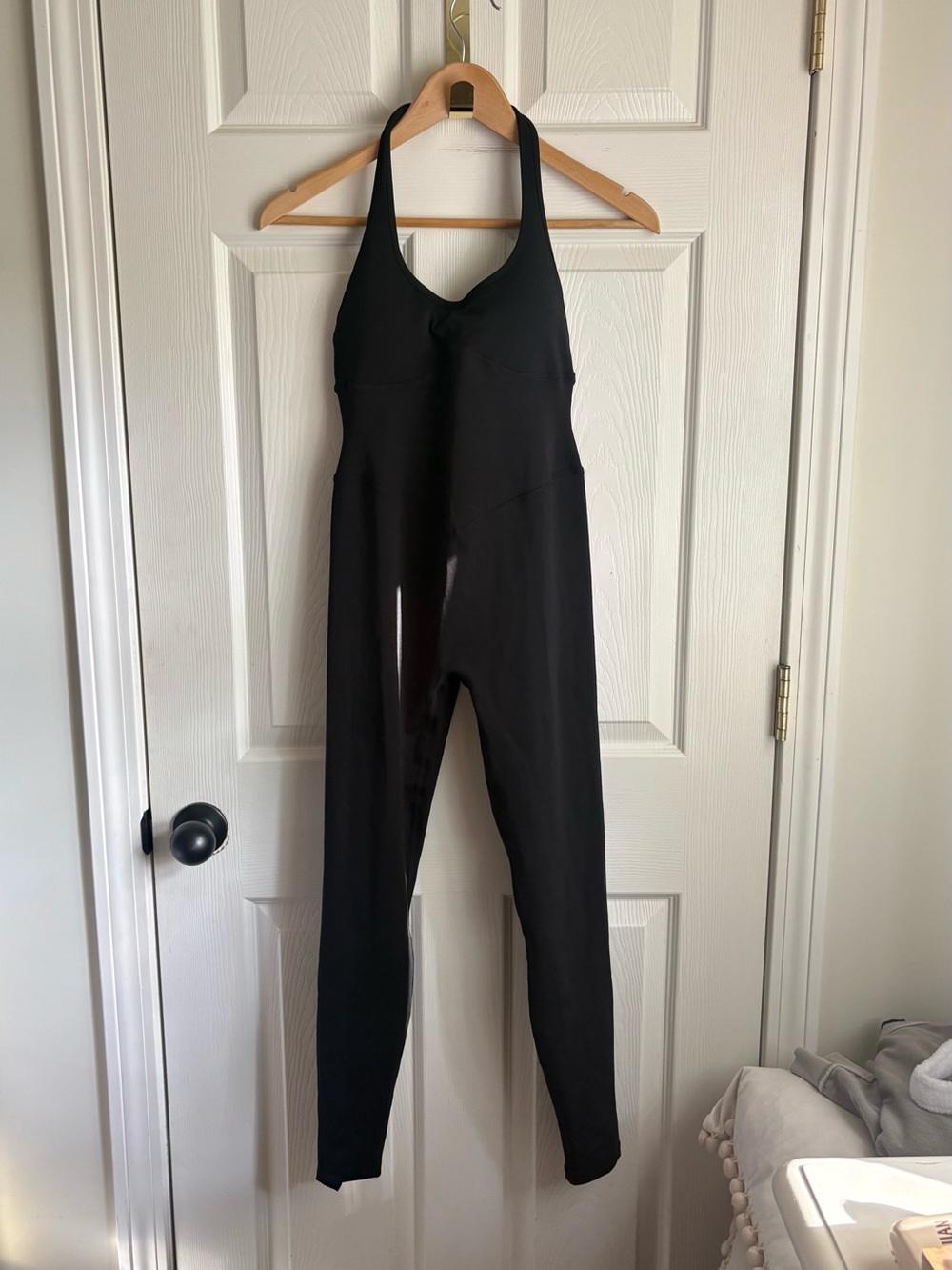Black Halter Legging Jumpsuit for Women - Sleek One-Piece